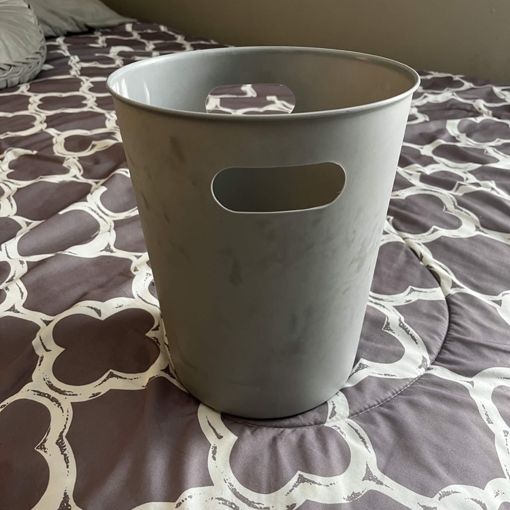 Gray Mini Trashcan
